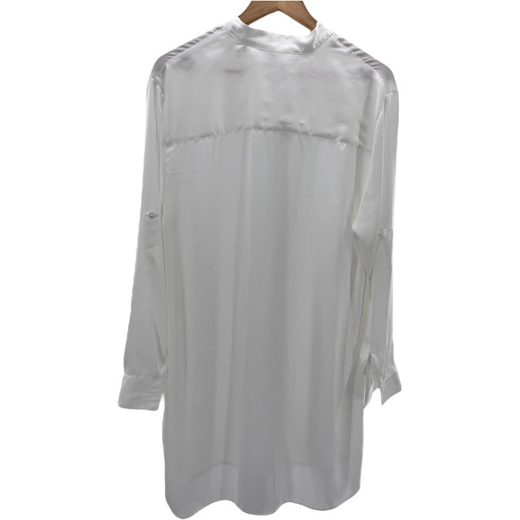 Summersalt Tunic Top Shirt Dress Long Sleeve‎ Button Down White Size L - Picture 6 of 8